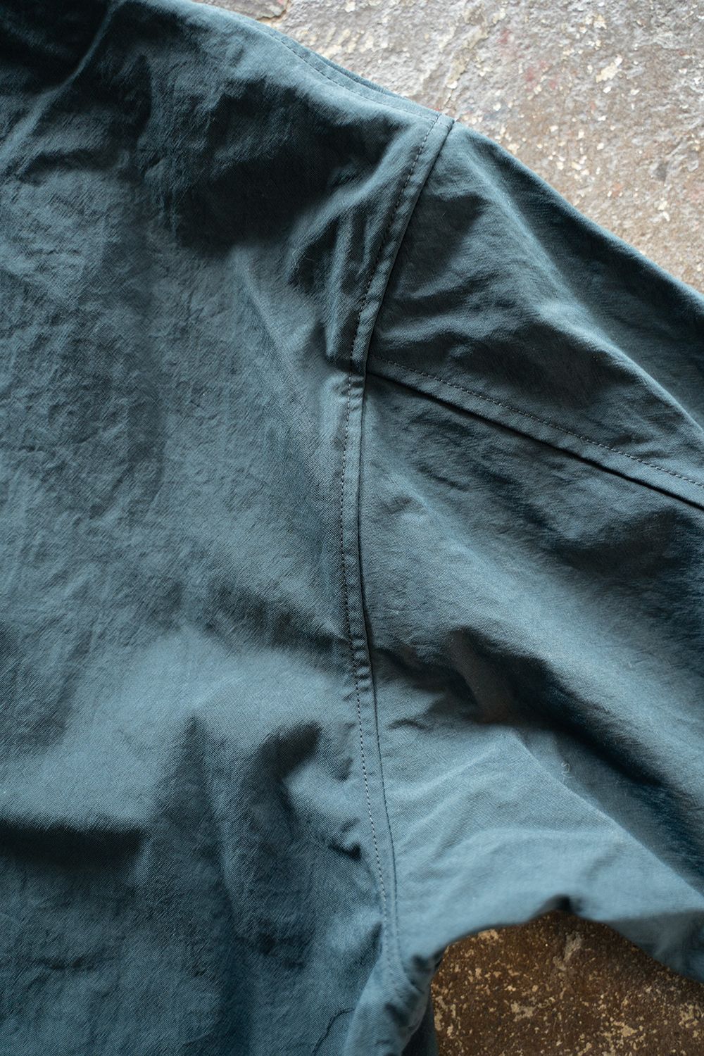 【ラスト1点】【23SS】タスランナイロンフィッシュテールコート(BLUE GREEN)