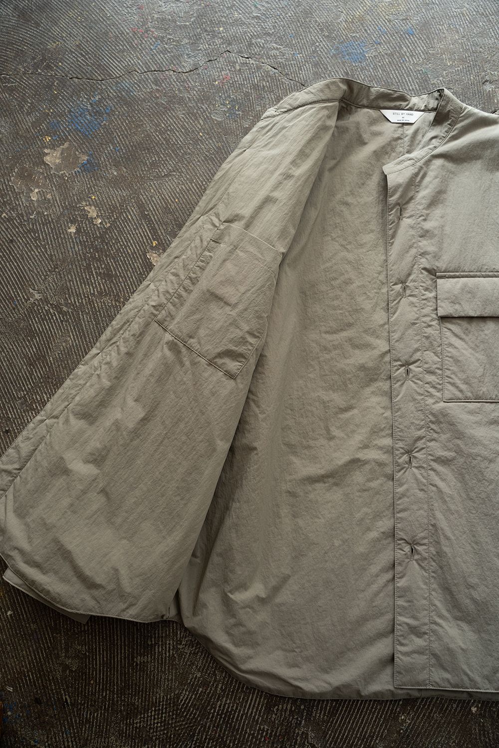 【25AW】シンサレートシャツブルゾン(KHAKI BEIGE)