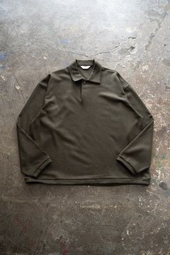 【25AW】ウール×シルクプルオーバー(OLIVE)