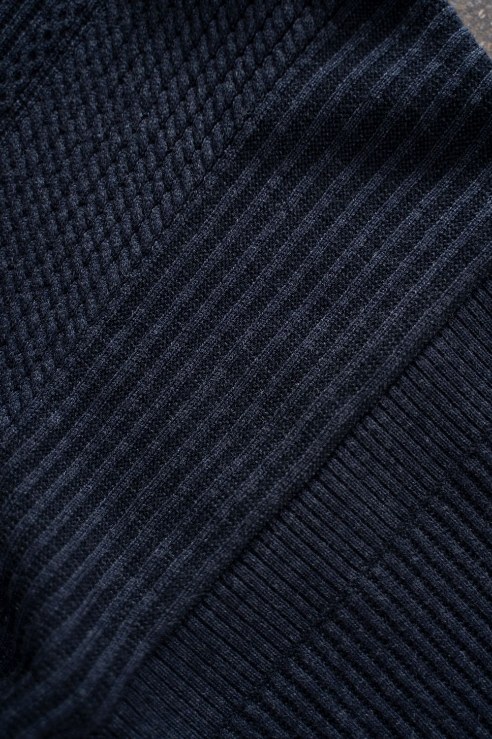 【26AW】Teriha Zip Polo(NAVY)