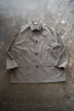 【ラスト1点】【25SS】エアリーポリエステルハーフコート(KHAKI GRAY)