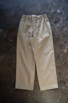 【ラスト1点】【25SS】強撚コットン×ポリエステルイージーパンツ(KHAKI BEIGE)