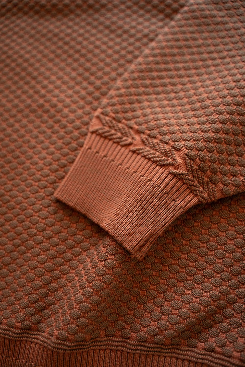 YASHIKI - 【ラスト1点】【24AW】Sekka Knit Polo(ORANGE) | Salty