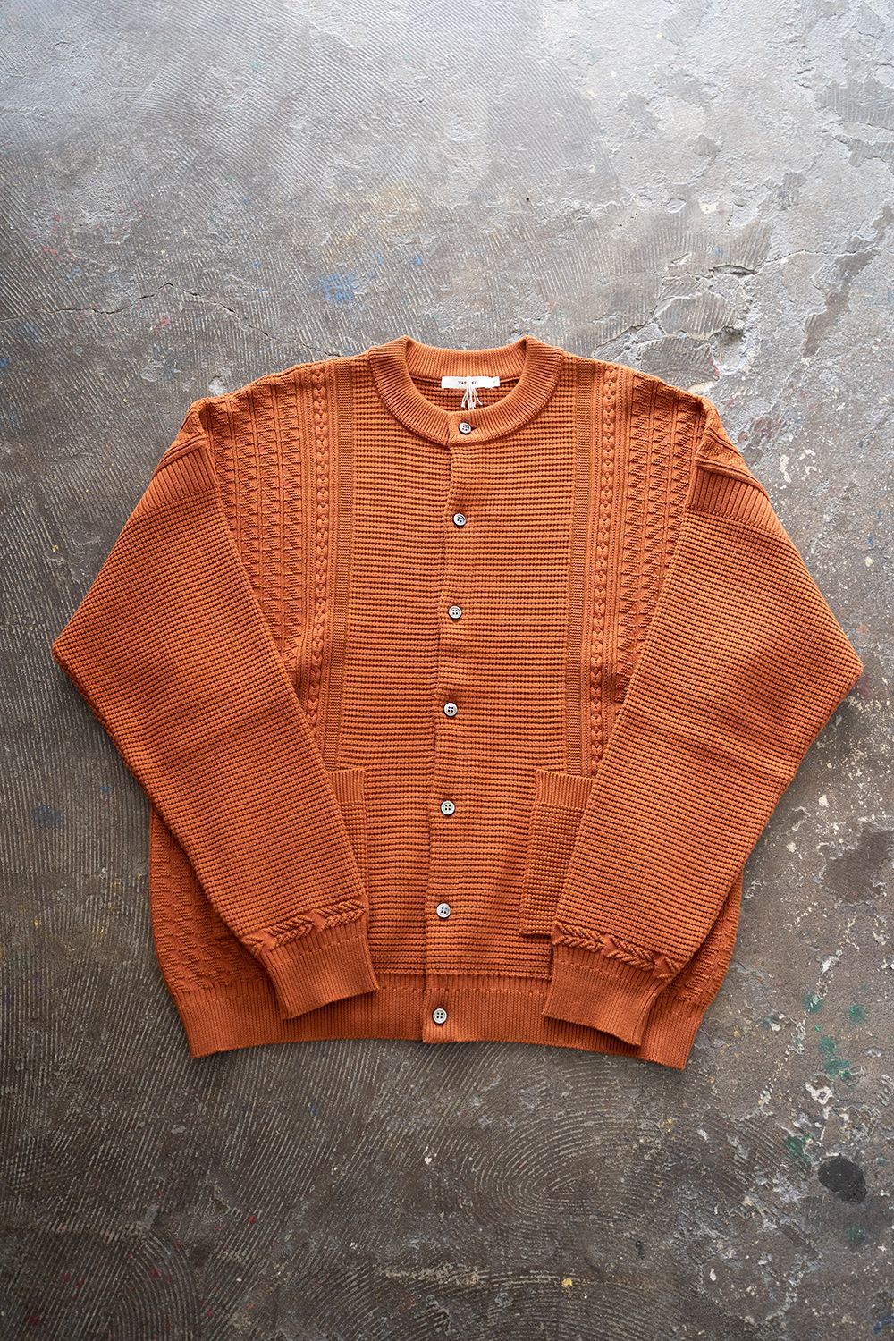 YASHIKI - 【ラスト1点】【22AW】Yukisora Cardigan(ORANGE) | Salty