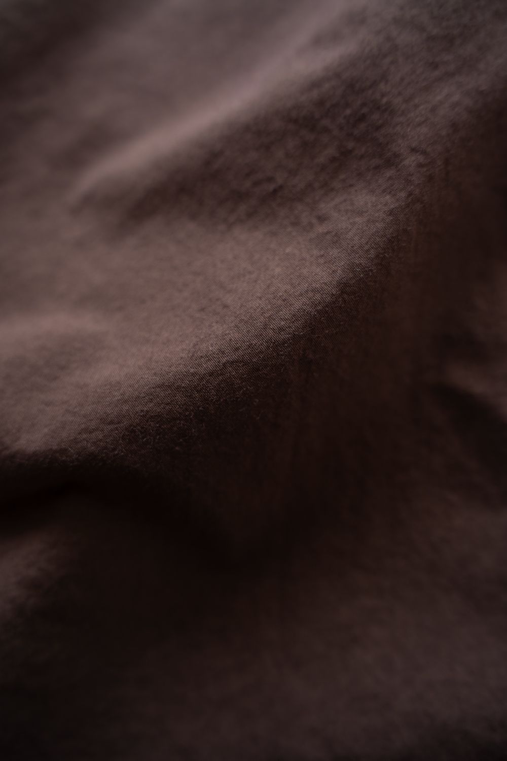 【26AW】ガーメントダイバンドカラーオーバーシャツ(REDDISH BROWN)