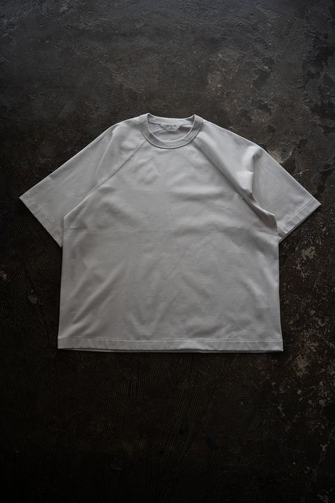 【26SS】オーバーサイズ変形スリーブTシャツ(PALE GREY)
