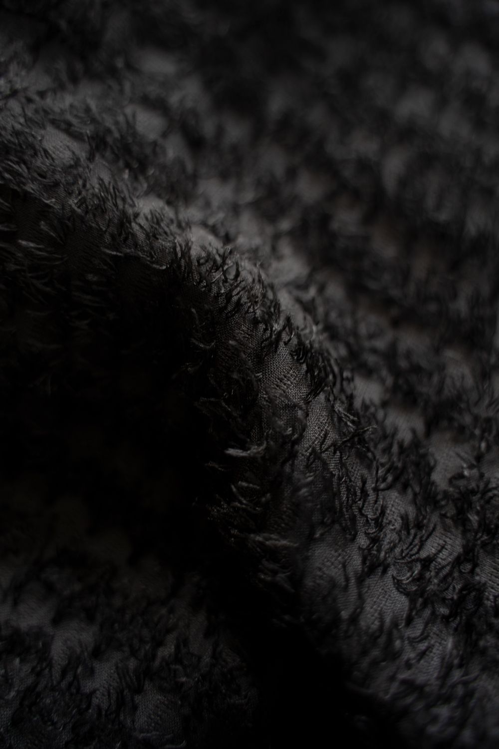 【25AW】Fuzzy Sheer L/S Shirt/ファジーシアーロングスリーブシャツ(BLACK)