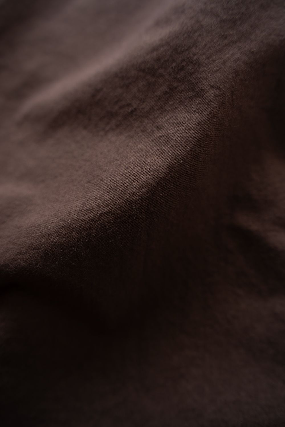 【26AW】ガーメントダイバンドカラーオーバーシャツ(REDDISH BROWN)