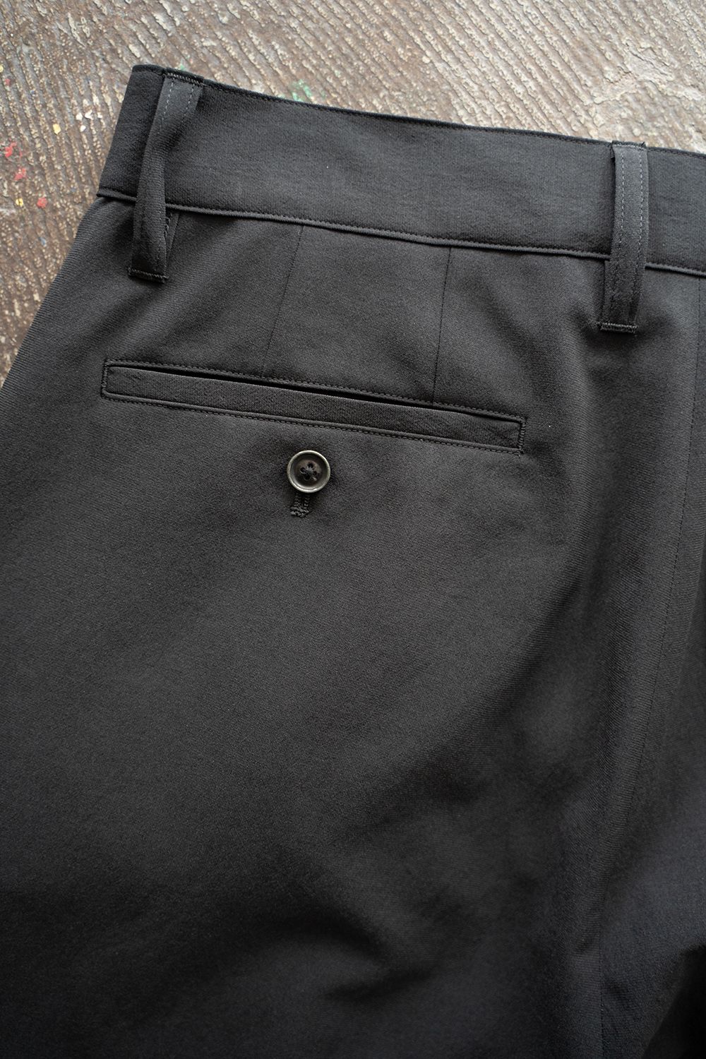 【ラスト1点】【25SS】1-Tack Baggy Slacks/1タックバギースラックス(BLACK)
