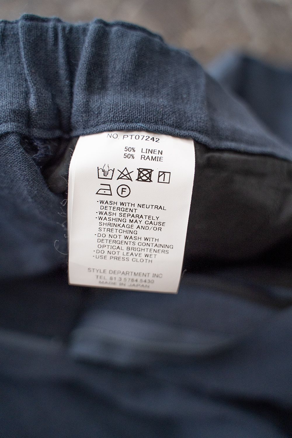 【ラスト1点】【24SS】リネン×ラミーハーフパンツ(INDIGO BLUE)