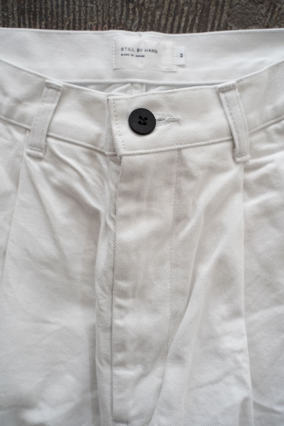 【26SS】11.5ozデニムディープタックパンツ(ASH WHITE)