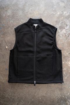【ラスト1点】【24AW】ウールパイルジップベスト(BLACK)