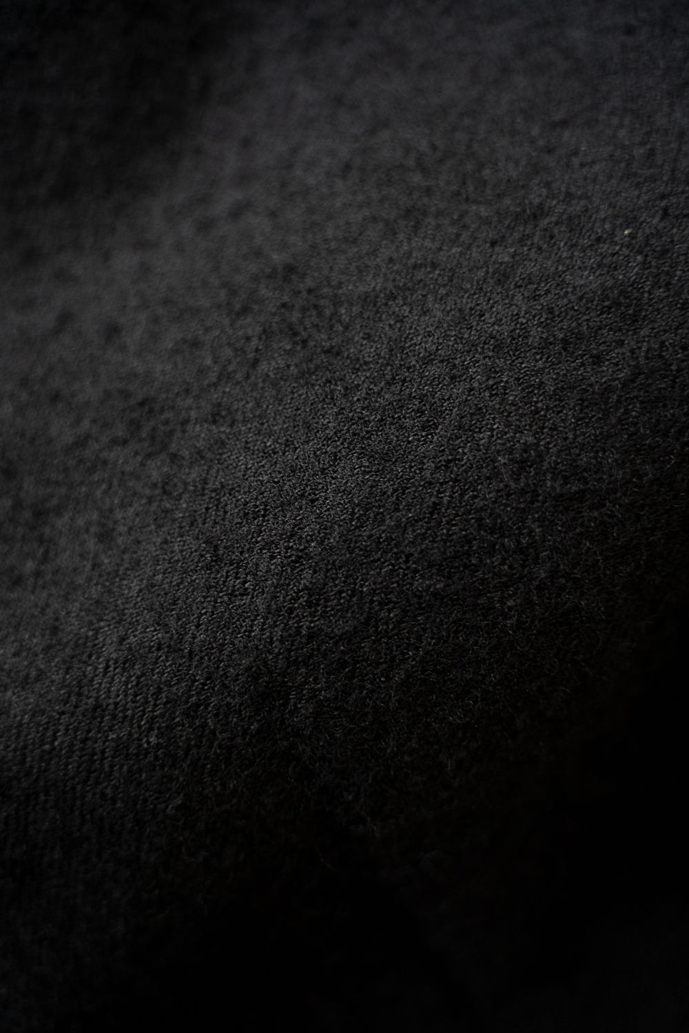【26AW】ウール×リネンステンカラーコート(BLACK)