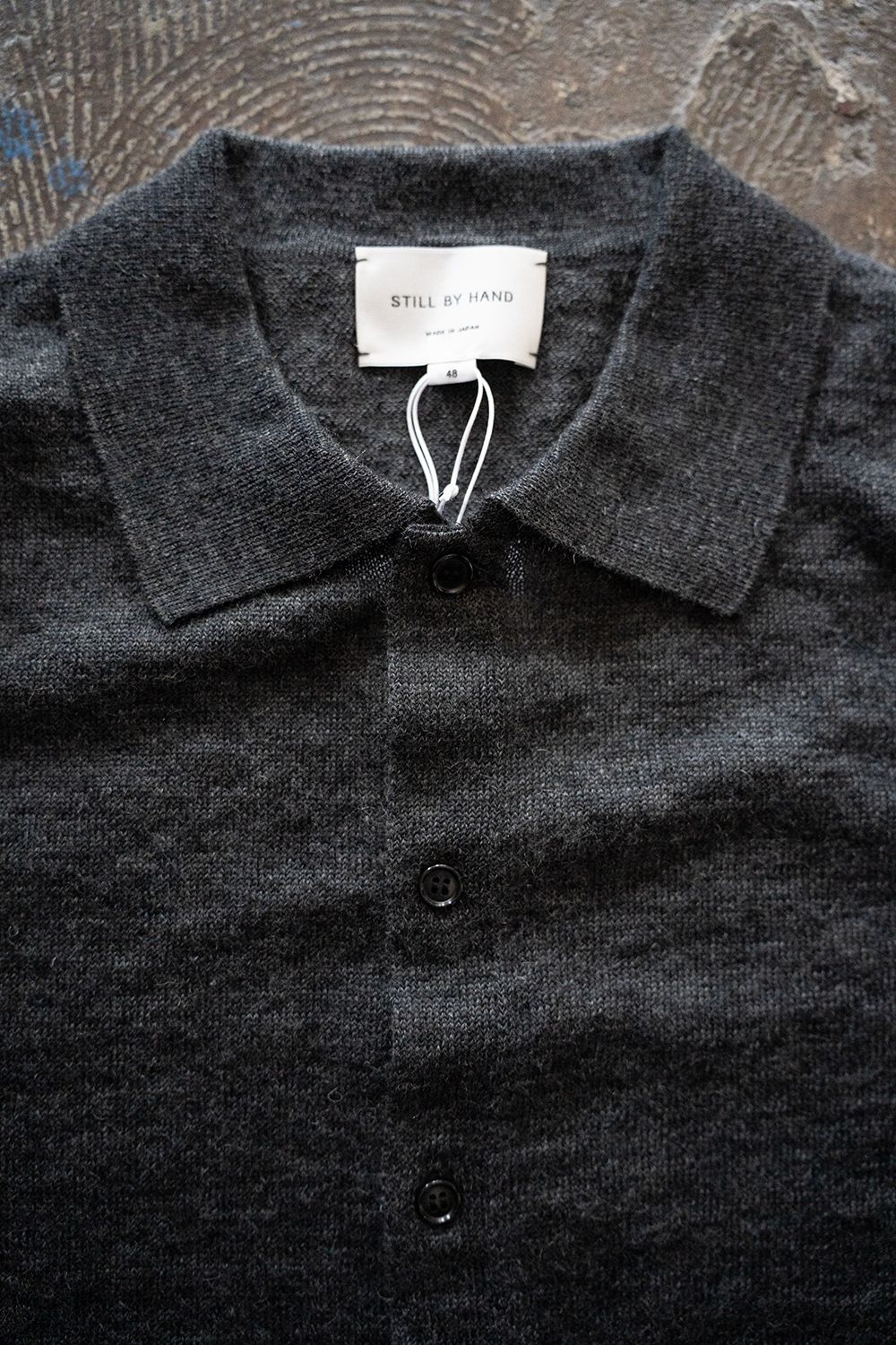 【25AW】エクストラキッドモヘア12Gニットカーディガン(GRAY)