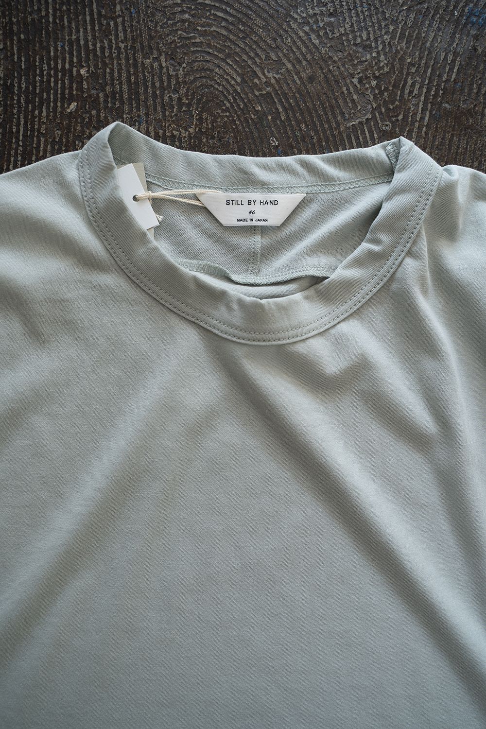 【ラスト1点】【23SS】強撚コットンスプリットヨークTシャツ(MINT)