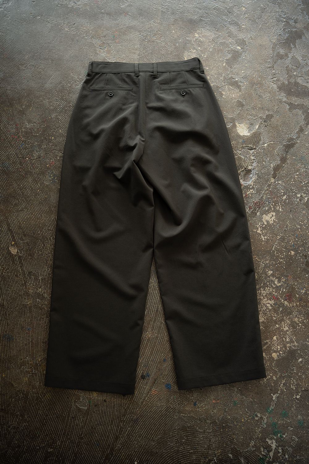 【26SS】2-Tack Wide Slacks/2タックワイドスラックス(DARK OLIVE)