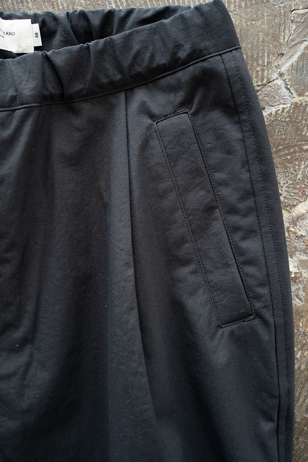 【ラスト1点】【25SS】ディープタックナイロンイージーパンツ(BLACK)