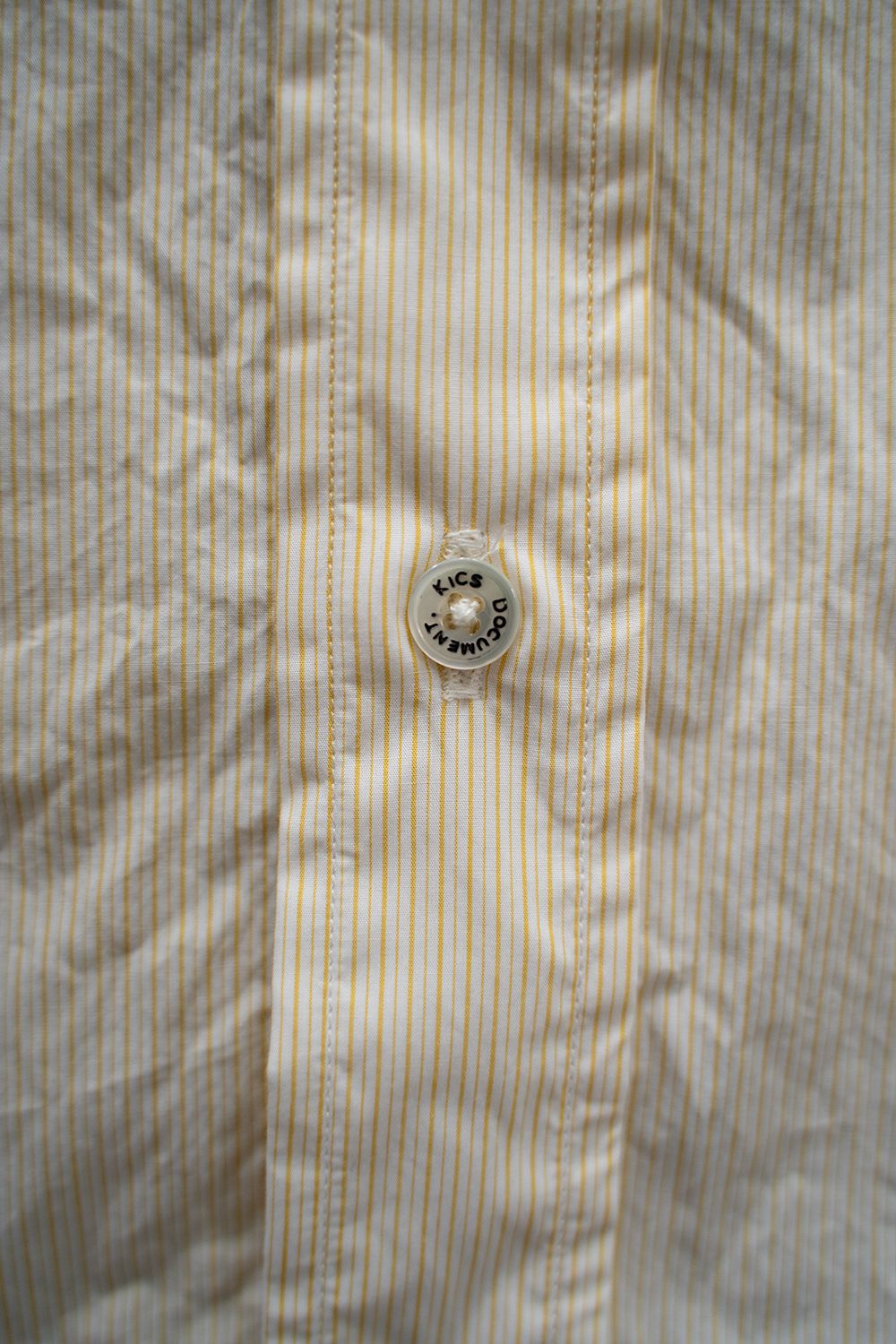 【ラスト1点】【24SS】Fine Cotton Tab Collar Shirt/ ファインコットンタブカラーシャツ(YELLOW)