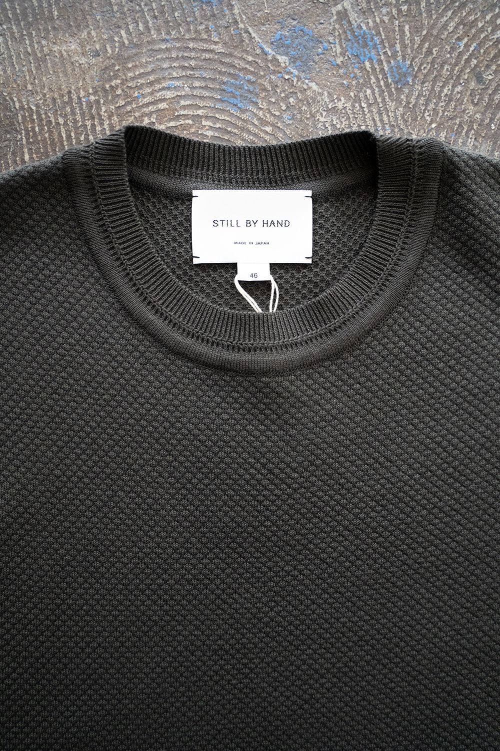 【ラスト1点】【22SS】コットン×シルクニットベスト(INK BLACK)