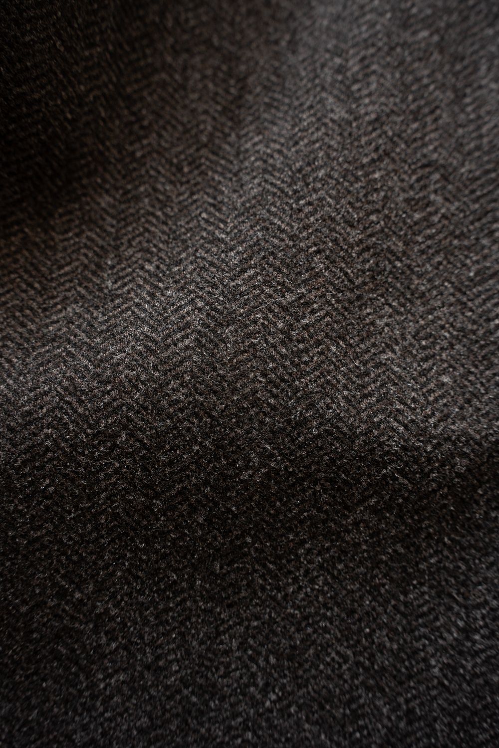 【26AW】2-Tack Herringbone Wide Slacks/2タックワイドスラックス(BROWN)