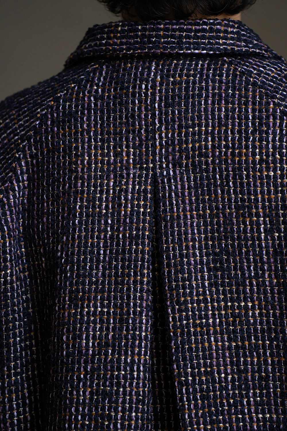 【ラスト1点】【24AW】Loop Tweed Short Jacket/ループツイードショートジャケット(PURPLE)