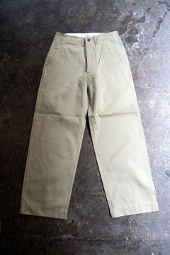 【ラスト1点】スビンコットンウエポンチノパンツ(SAND BEIGE)