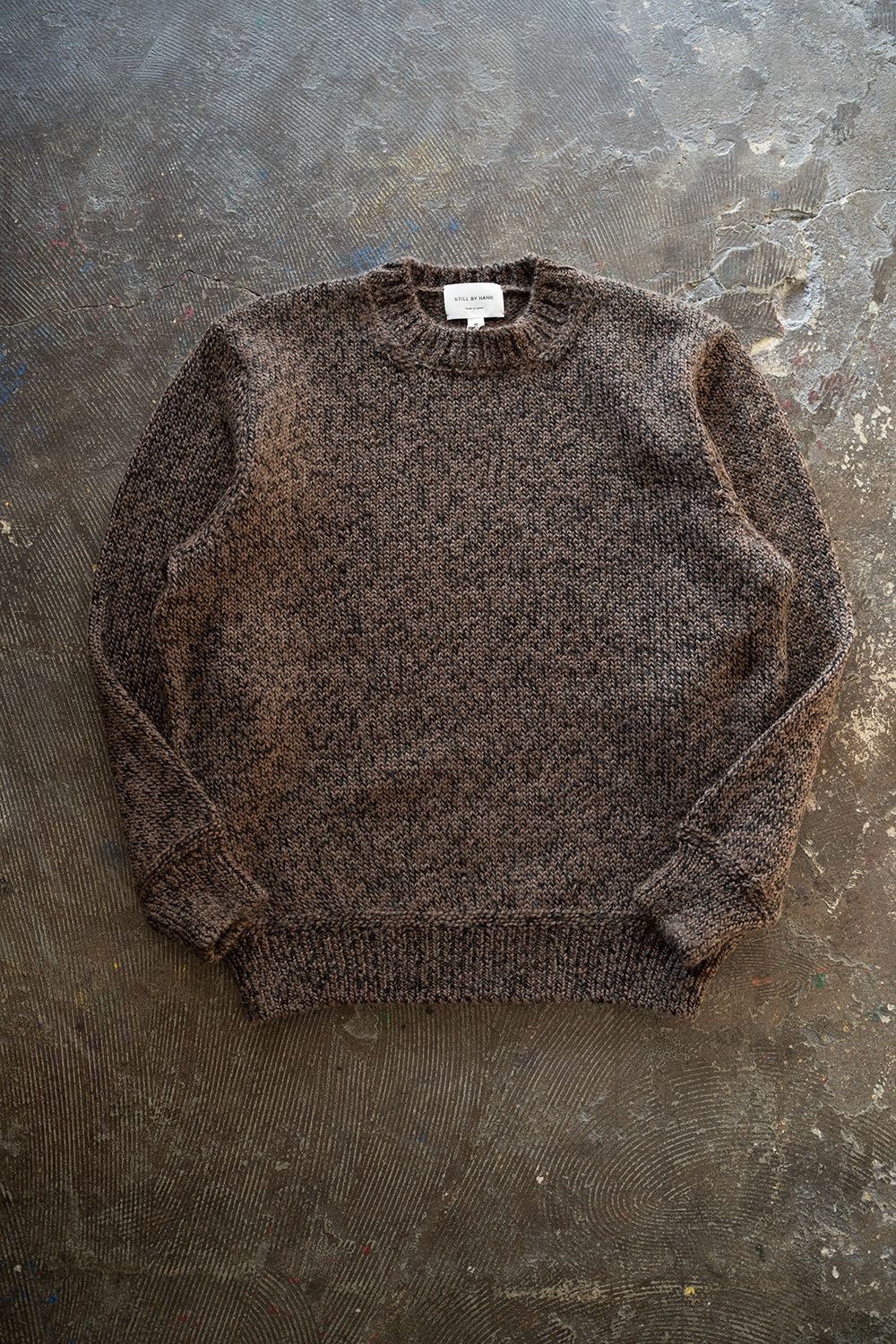 【ラスト1点】【23AW】3Gメランジニット(MOCHA)
