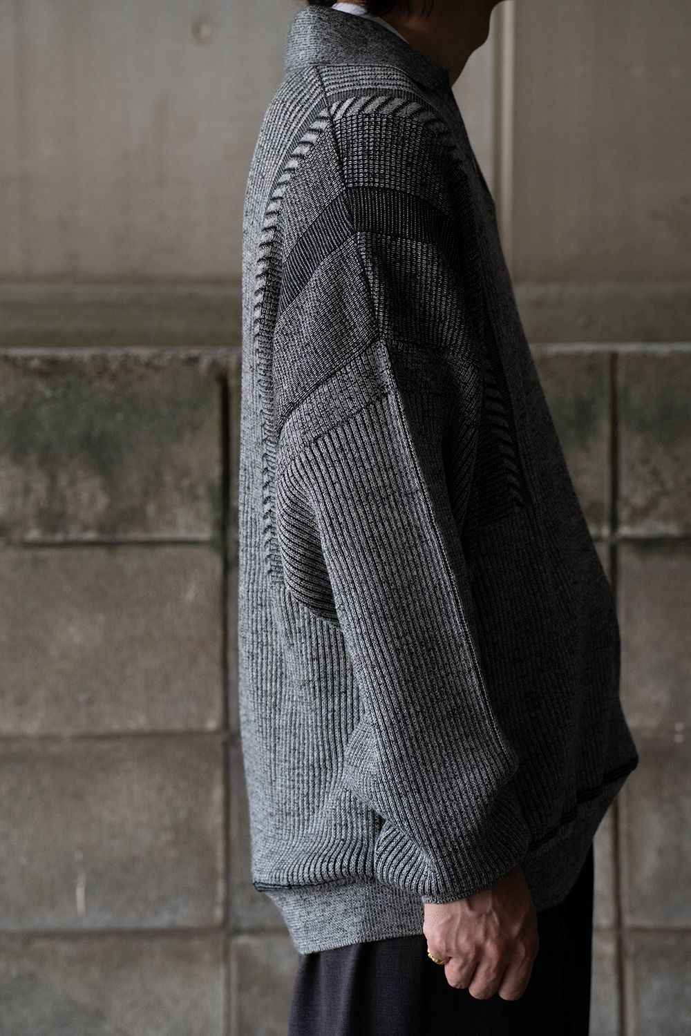 【25AW】Setsuen Skipper Knit(MIX GRAY)