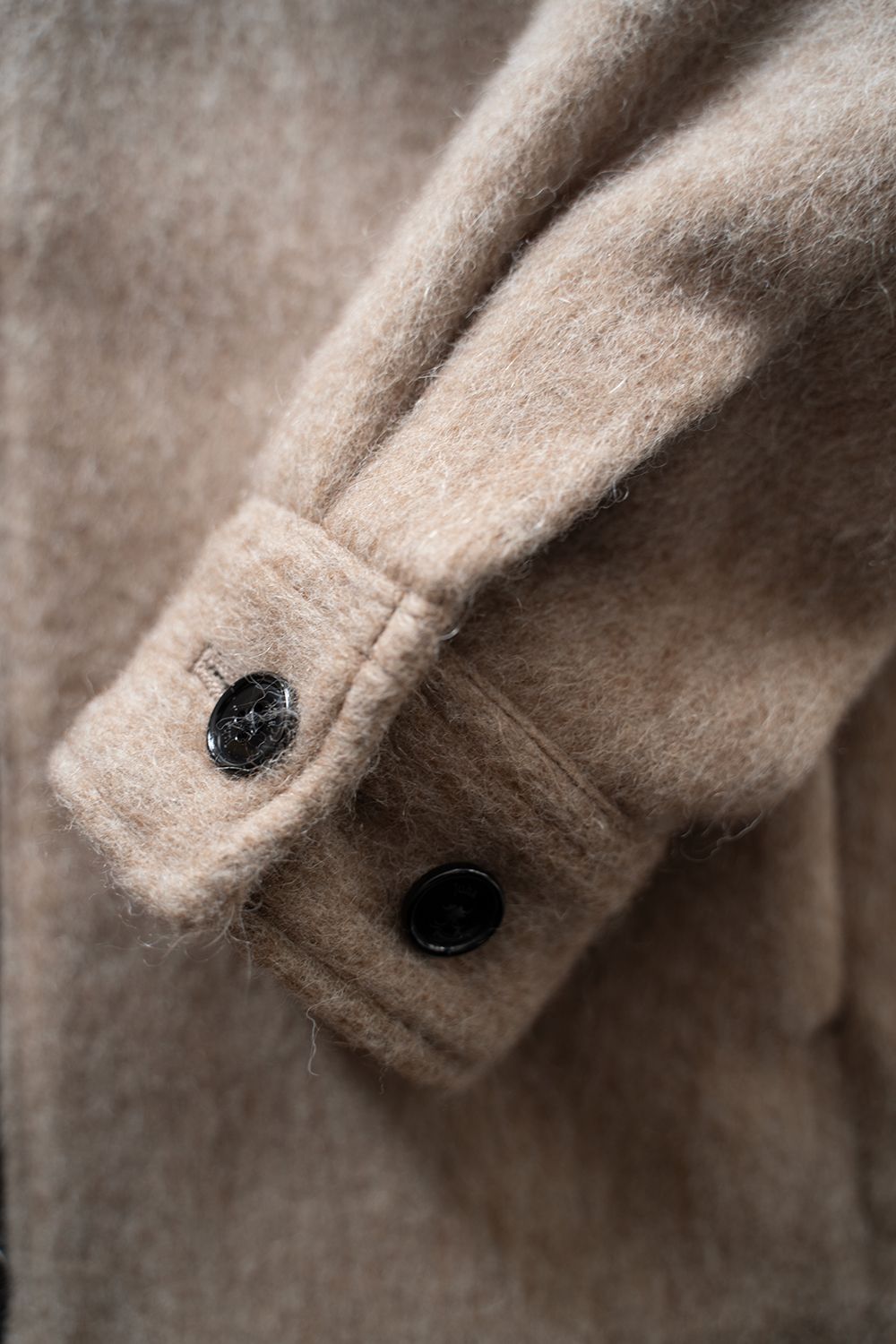 【25AW】Mohair Shaggy Zip Jacket/モヘアシャギージップジャケット(BEIGE)