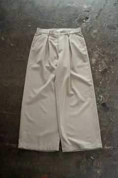 【26AW】2-Tack Corduroy Baggy Trousers/2タックコーデュロイバギートラウザーズ(LIGHT BEIGE)