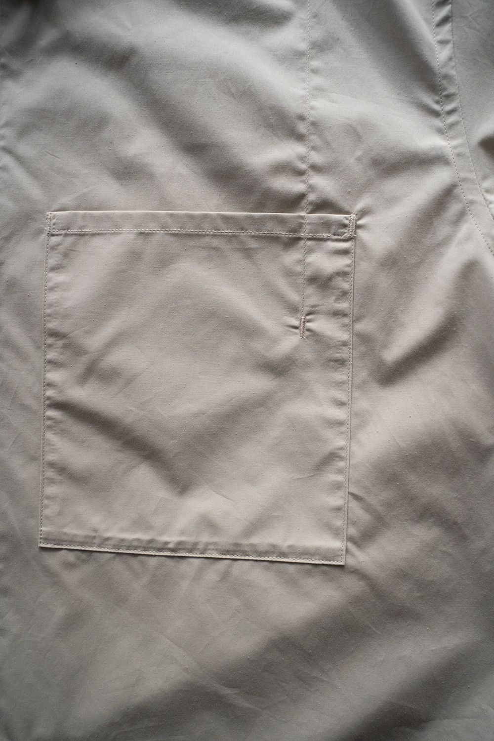 【ラスト1点】【25SS】コットンシルク半袖シャツ(LIGHT BEIGE)