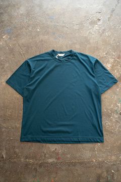 【ラスト1点】【23SS】強撚コットンスプリットヨークTシャツ(TEAL BLUE)