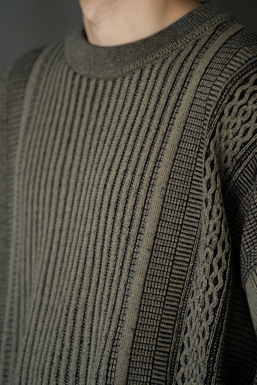 【ラスト1点】【24AW】Kuchiba Knit(KHAKI)