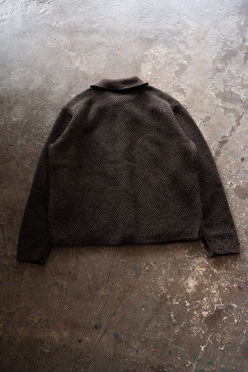 【26AW】5Gニットブルゾン(BROWN CHARCOAL)