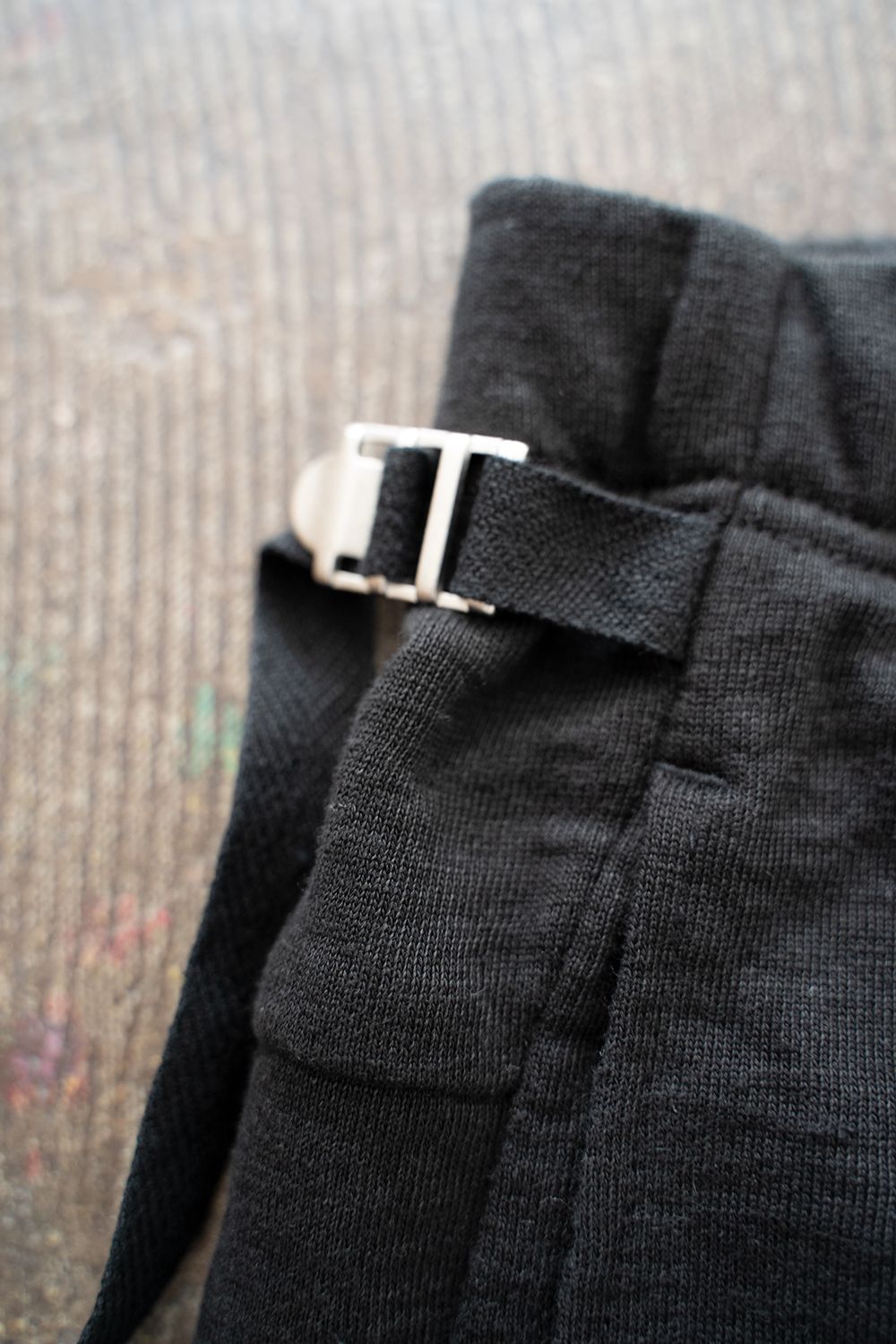 【ラスト1点】High Waist Flare Easy Pants/ハイウエストフレアイージーパンツ(BLACK)