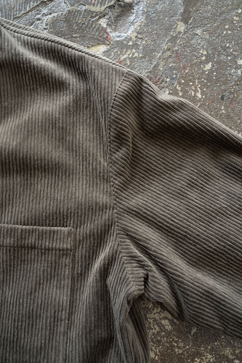 【ラスト1点】【25AW】綿×レーヨンコーデュロイシャツジャケット(KHAKI BROWN)