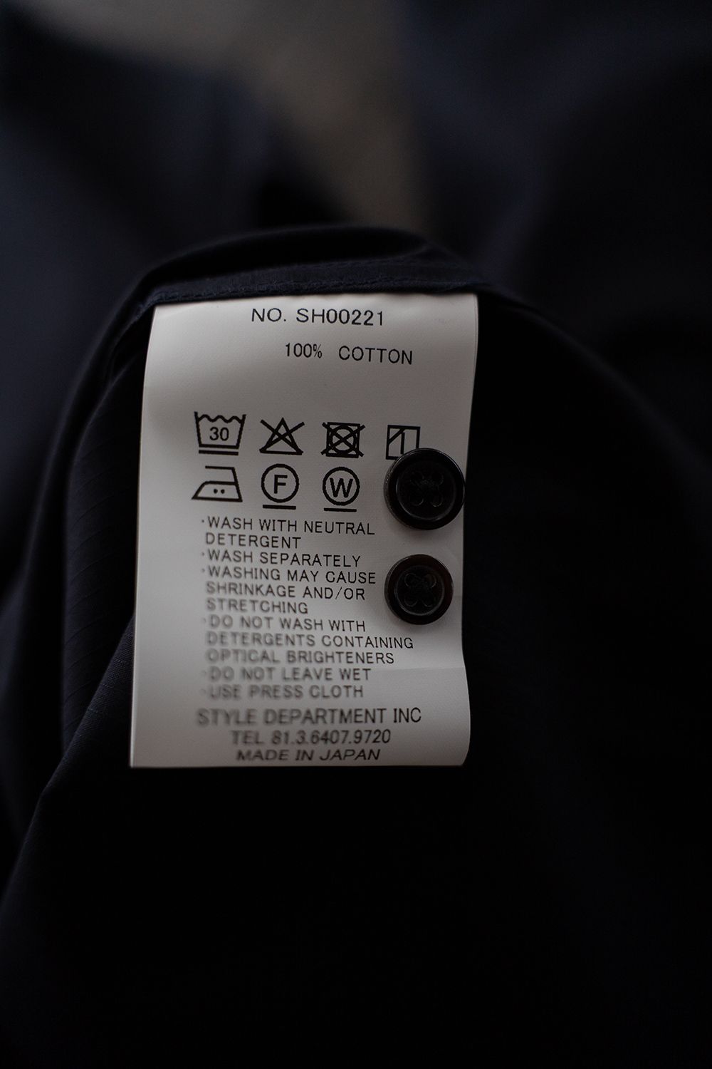 【26SS】ブロードレギュラーカラーシャツ(NAVY STRIPE)