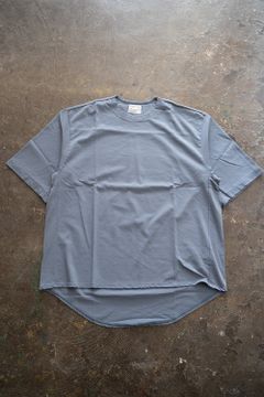 【ラスト1点】Back Shirt Tee/強撚天竺Tシャツ(BLUE)