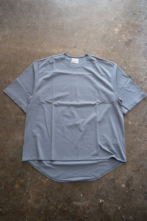 【ラスト1点】Back Shirt Tee/強撚天竺Tシャツ(BLUE)