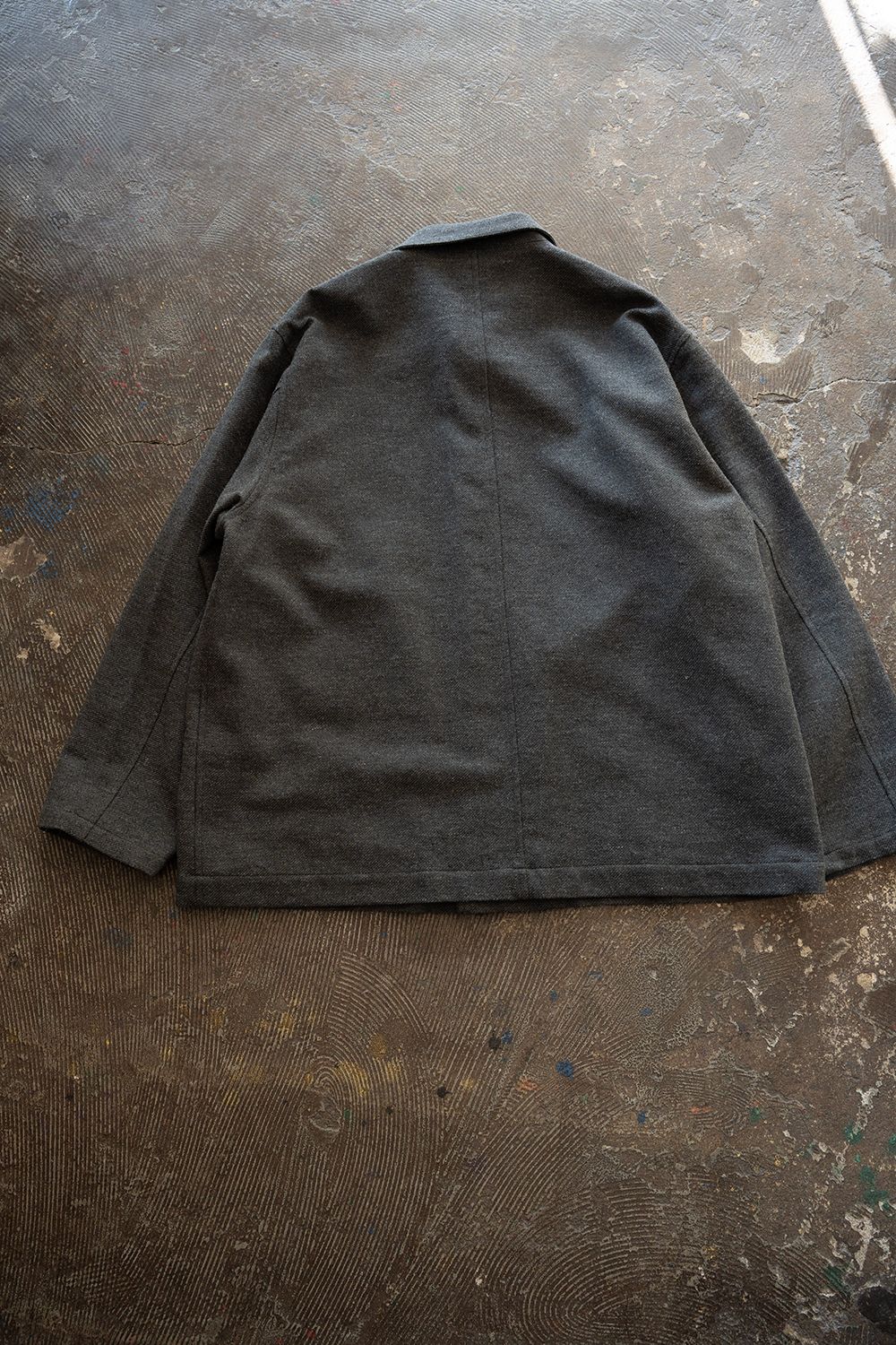 【26AW】コットン×ウールカルゼカバーオール(GREY)