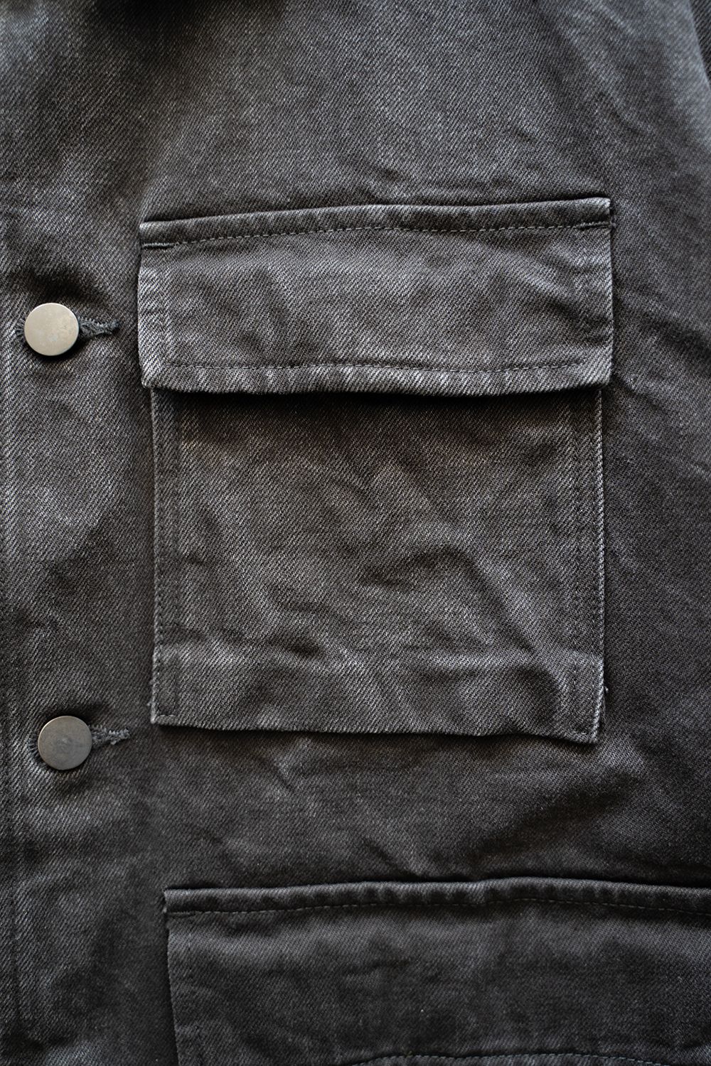 kontor - 【ラスト1点】【22AW】Denim Coverall Jacket(BLACK kontor - 【ラスト1点】【22AW】Denim Coverall Jacket(BLACK