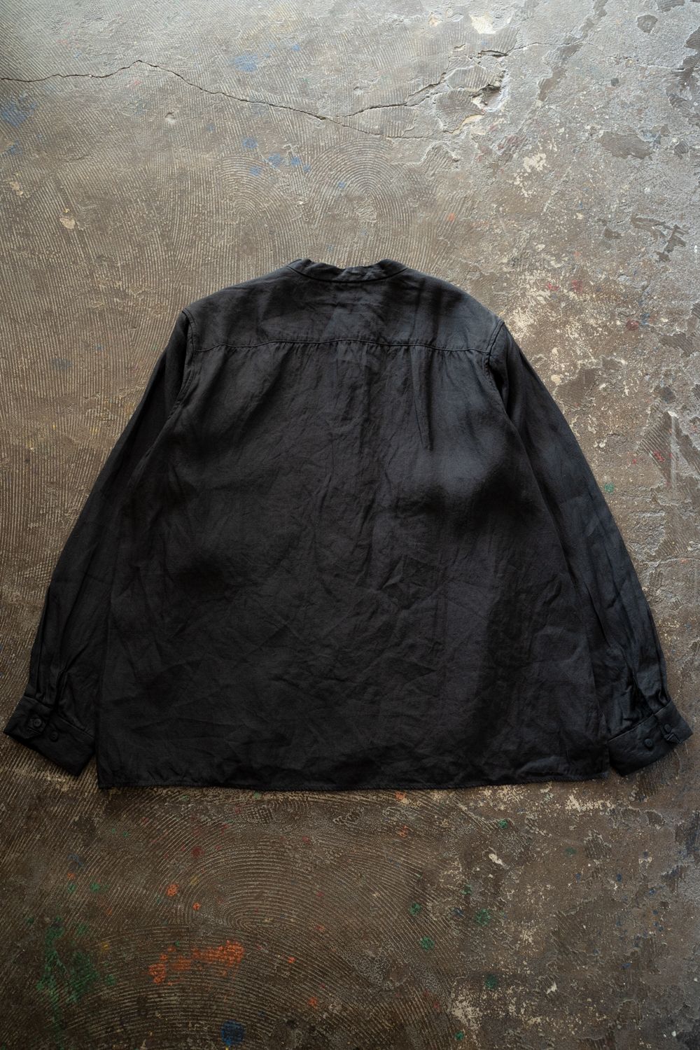 和紙大麻シャツ(墨黒)