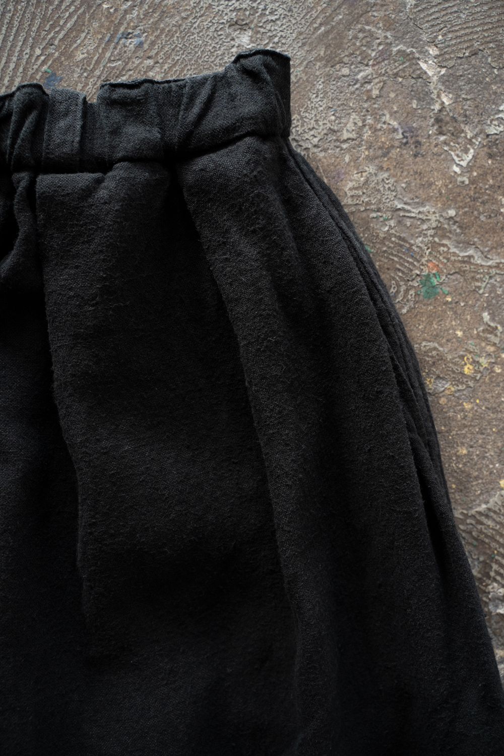 起毛大麻パンツ(黒)