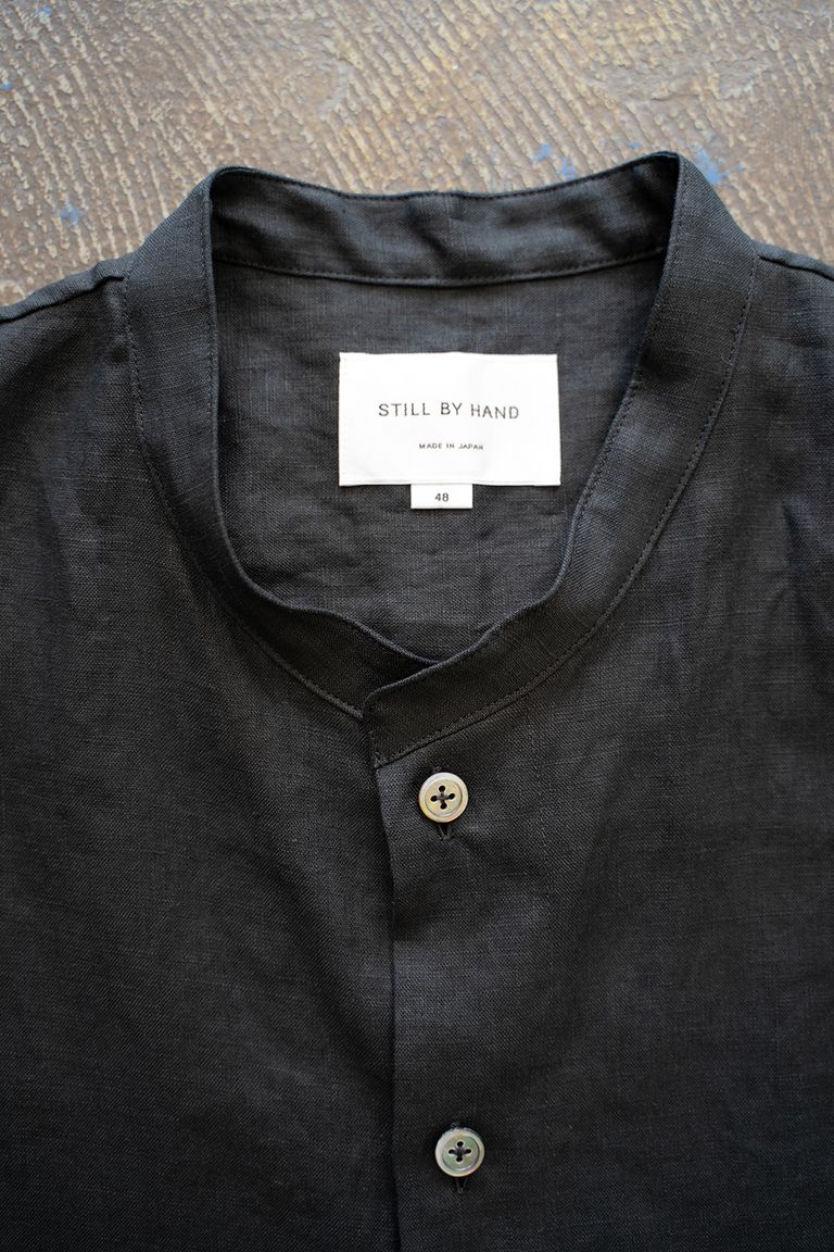 STILL BY HAND - 【ラスト1点】【24SS】フレンチリネンバンドカラー