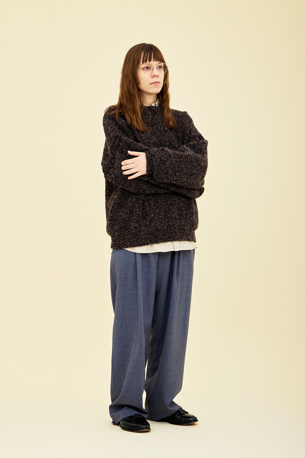 【25AW】Shusetsu Boucle Knit(BROWN)