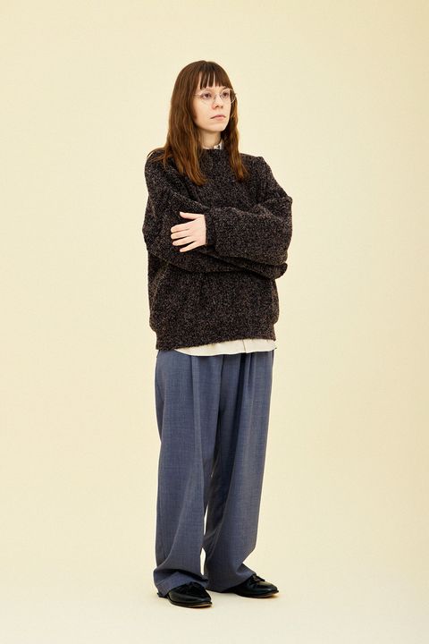 【25AW】Shusetsu Boucle Knit(BROWN)