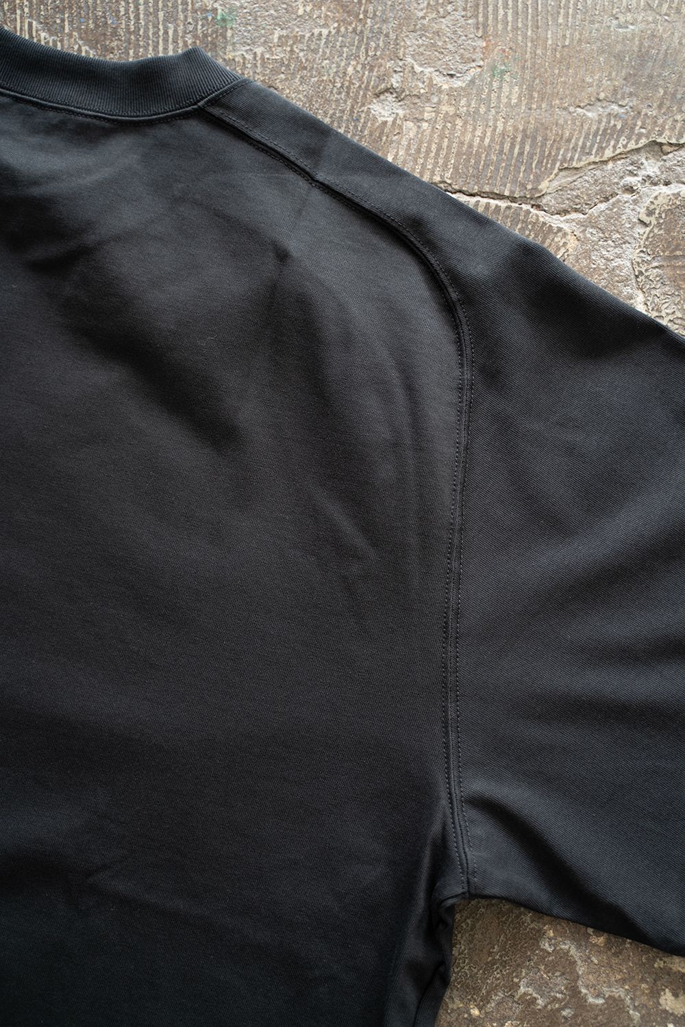【ラスト1点】【25SS】強撚コットン度詰Tシャツ(BLACK NAVY)