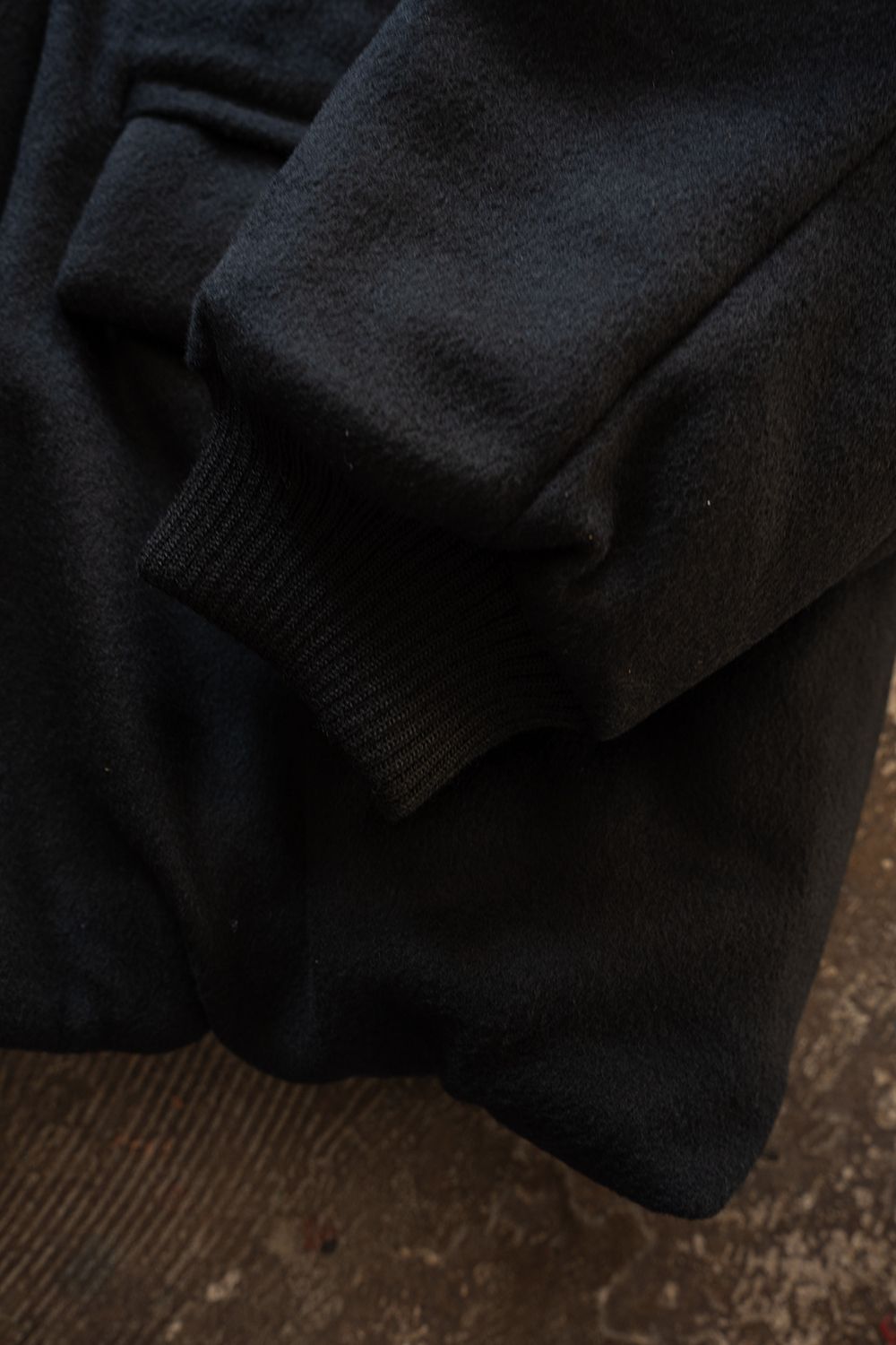 【26AW】Super100'sローデンクロスシンサレートスタンドカラーブルゾン(BLACK)