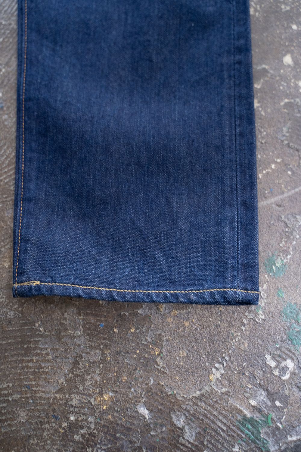 【ラスト1点】インディゴスビンコットン13.5ozテーパードデニム(ONE WASH)