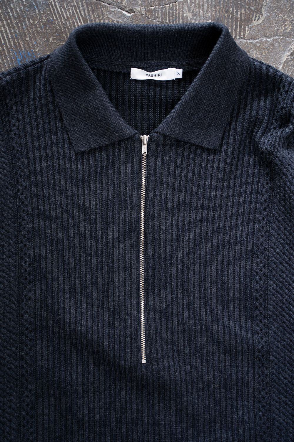 【26AW】Teriha Zip Polo(NAVY)